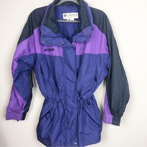 COLUMBIA | Vintage 90s Retro Parka Ski Snow Jacket Purple Blue Women’s Size L